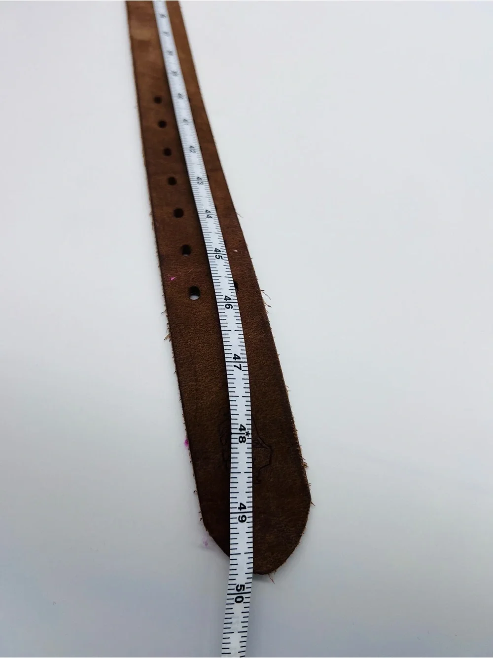Bison Denim Men’s Brown Leather Belt with Brushed Metal Buckle